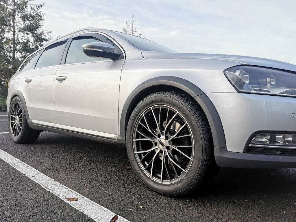 VW Passat with new tyres